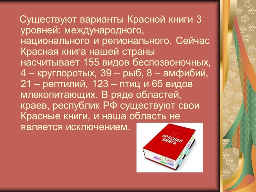 Существующих вариантов также. Красная книга. Международная красная книга. Проект Международная красная книга. Красная книга презентация.