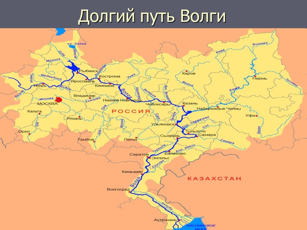 Описание реки волга - географическое положение и общие характеристики