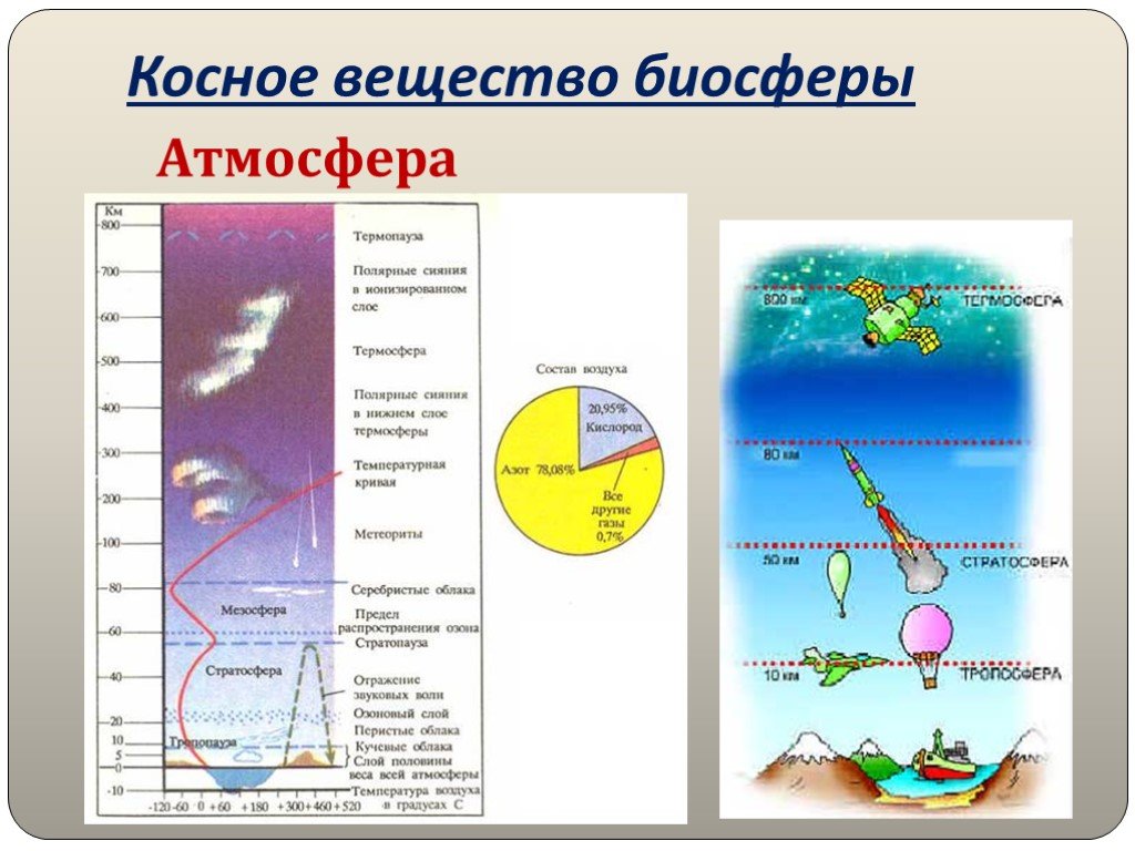 Роль биосферы в атмосфере. Косное вещество биосферы. Атмосфера это в биологии. Строение атмосферы и биосферы. Представители атмосферы.